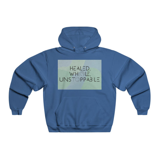 Healed Whole Unstoppable-Men's NUBLEND® Hoodie, Premium Fleece Sweatshirt for Outdoor and Casual Wear