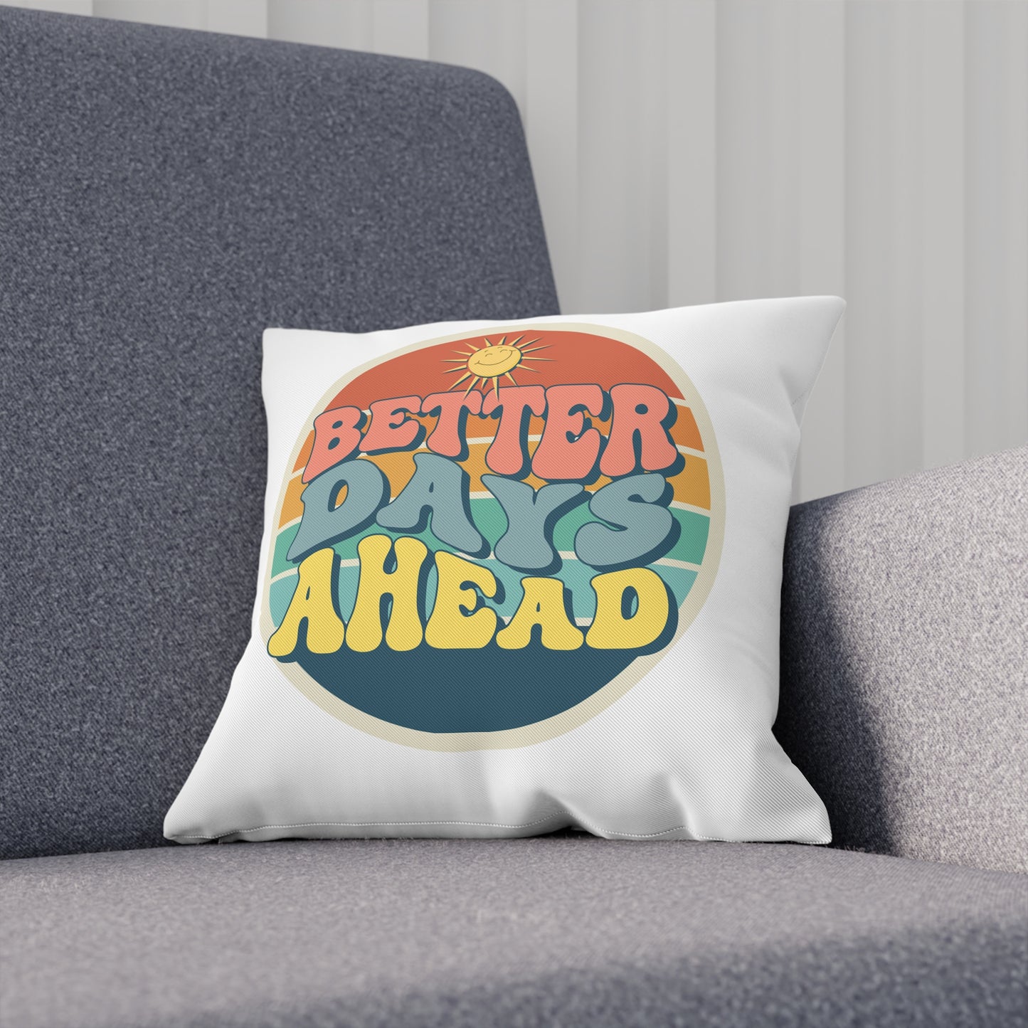 Better Days Ahead-Handmade Linen Pillow Cover, Decorative Cushion Case, Home Decor, Throw Pillow, Sofa Accent, Modern Farmhouse